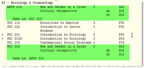 IGETC report sample