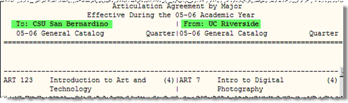 uc articulation not reciprocal